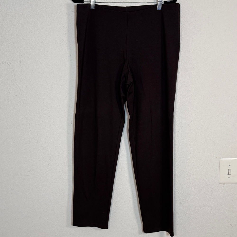 Eileen Fisher heavyweight dressy brown large pants